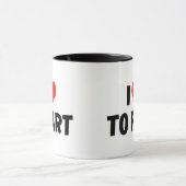 Ich Liebe von Herz zu Furz Tasse (Zentrum)