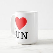 Ich liebe Waffe Kaffeetasse (Vorderseite Links)