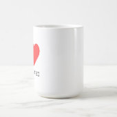 Ich liebe Wakeboard Kaffeetasse (Mittel)
