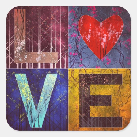 Ich Liebe Wälder! Aufkleber (Vorderseite)