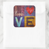 Ich Liebe Wälder! Aufkleber (Tasche)