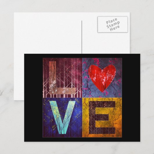 Ich Liebe Wälder! Postkarte (Vorne/Hinten)