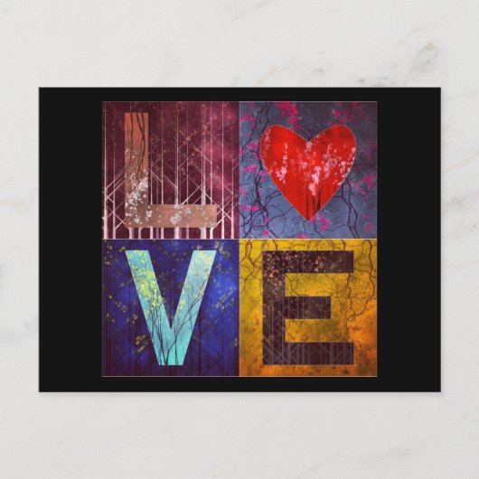 Ich Liebe Wälder! Postkarte (Vorderseite)