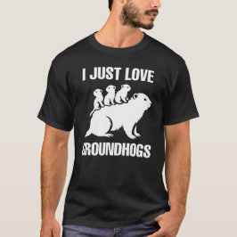 Ich liebe Waldmurmeltiere T-Shirt