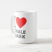 Ich liebe Walhai Kaffeetasse (Vorderseite Links)