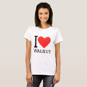 Ich Liebe Walnuss T-Shirt (Vorne ganz)