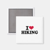 Ich liebe Wandern 1 Magnet (Vorderseite/Rückseite)