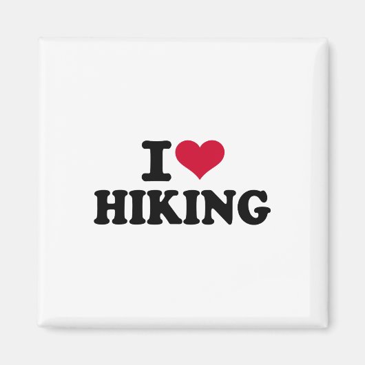Ich liebe Wandern 1 Magnet (Vorne)