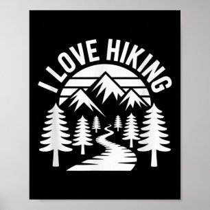 Ich liebe Wandern Berg Abenteuer Natur  Poster
