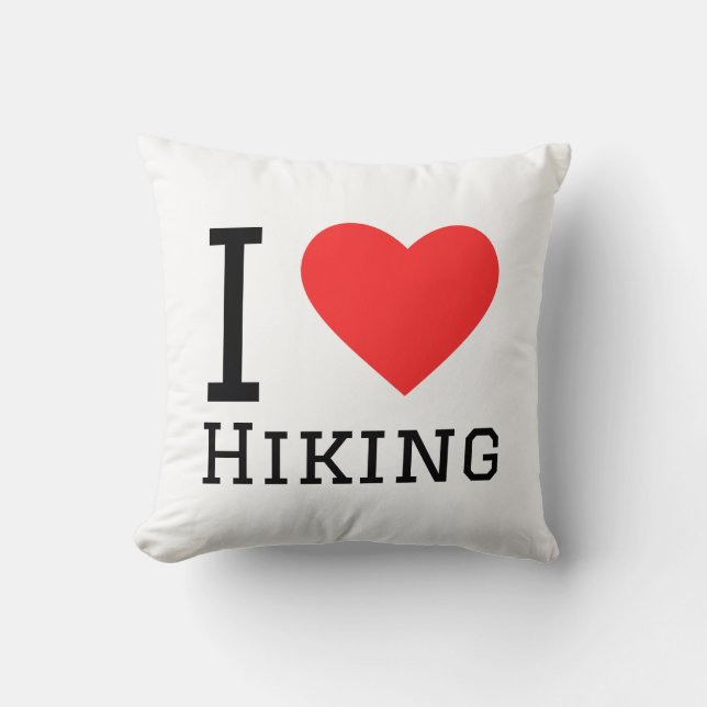Ich liebe Wandern Kissen (Vorderseite)