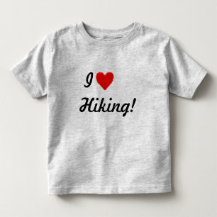 ICH LIEBE Wandern Kleinkind T-shirt