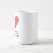 Ich liebe Wärmetechnik Kaffeetasse (Mittel)