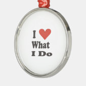 Ich Liebe, was ich Keramik Ornament zu tun (Links)