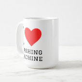 Ich liebe Waschmaschine Kaffeetasse (Vorderseite Links)