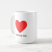 Ich liebe Washington D.C. Kaffeetasse (Vorderseite Links)