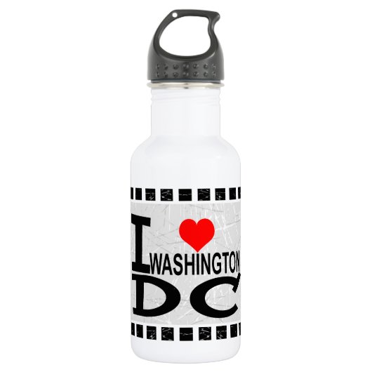 Ich liebe Washington D.C - Trinkflasche (Vorderseite)