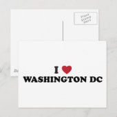 Ich liebe Washington DC Postkarte (Vorne/Hinten)