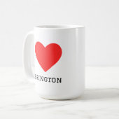 Ich liebe Washington Kaffeetasse (Vorderseite Links)