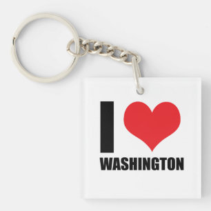 Ich liebe Washington Schlüsselanhänger