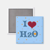 Ich Liebe Wasser! Magnet (Vorderseite/Rückseite)