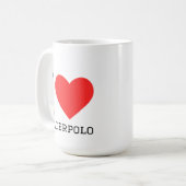 Ich liebe Wasserball Kaffeetasse (Vorderseite Links)