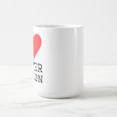 Ich liebe Wasserdrache Kaffeetasse (Mittel)