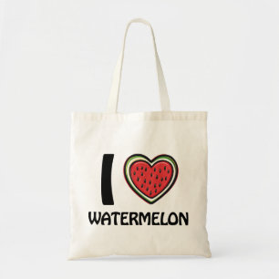 Ich liebe Wassermelone Tragetasche