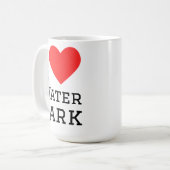 Ich liebe Wasserpark Kaffeetasse (Vorderseite Links)