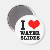 ICH LIEBE WASSERRÜTSCHEN MAGNET (Vorderseite/Rückseite)