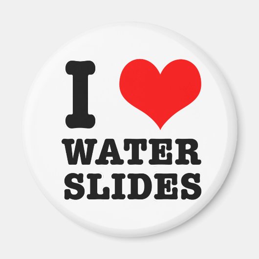 ICH LIEBE WASSERRÜTSCHEN MAGNET (Vorne)