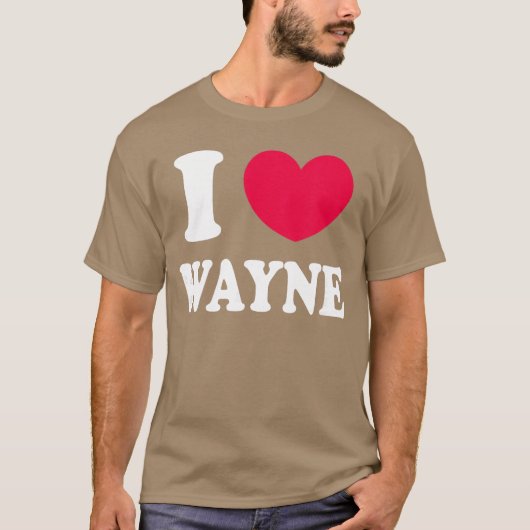Ich liebe Wayne Mädchen T-Shirt (Vorderseite)