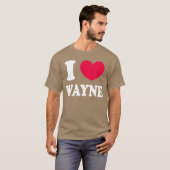 Ich liebe Wayne Mädchen T-Shirt (Vorne ganz)