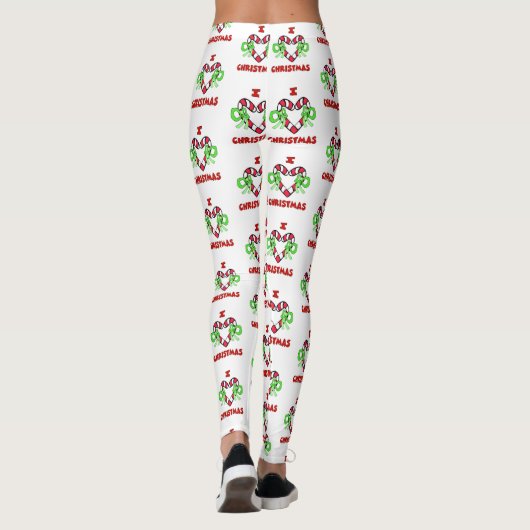 Ich Liebe Weihnachten Leggings (Rückseite)