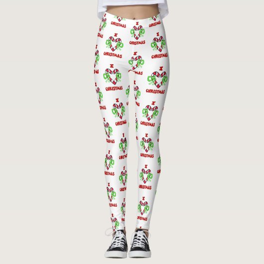 Ich Liebe Weihnachten Leggings (Vorderseite)
