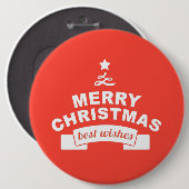 Ich Liebe Weihnachten mit Mitgefühl Button (Vorne & Hinten)
