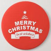 Ich Liebe Weihnachten mit Mitgefühl Button (Vorderseite)