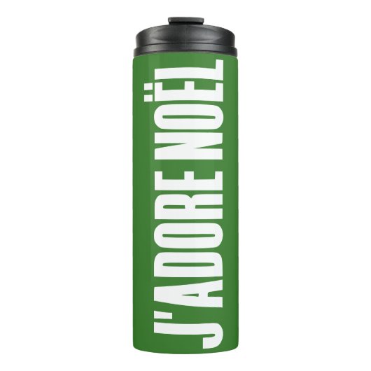 Ich liebe Weihnachten! Thermosbecher (Vorderseite)