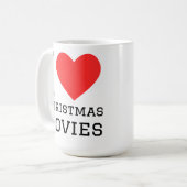 Ich liebe Weihnachtsfilme Kaffeetasse (Vorderseite Links)