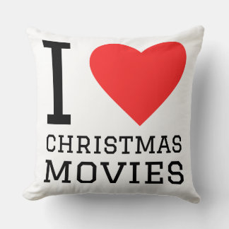 Ich liebe Weihnachtsfilme Kissen
