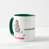Ich Liebe Weihnachtsmusik! Tasse (Vorderseite Links)