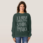 Ich Liebe Weihnachtsschnee viel Sweatshirt (Vorne ganz)