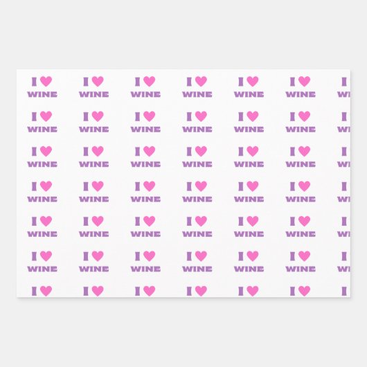 Ich Liebe Wein, Liebe Wein Geschenkpapier Set (Vorderseite 3)