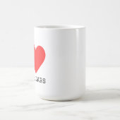 Ich liebe Wellensittiche Kaffeetasse (Mittel)