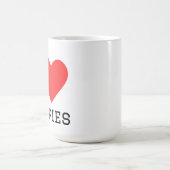 Ich liebe Welpen Kaffeetasse (Mittel)