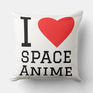 Ich liebe Weltraum-Anime Kissen