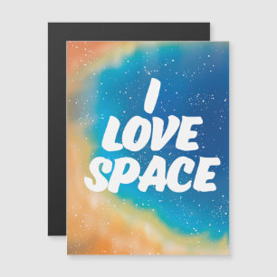 Ich liebe Weltraum Magnetkarte