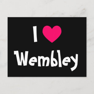 Ich liebe Wembley Postkarte