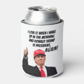 Ich Liebe, wenn Donald Trump wieder Präsident ist Dosenkühler (Kanne Vorderseite)