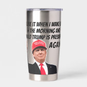 Ich Liebe, wenn Donald Trump wieder Präsident ist Thermobecher (Links)