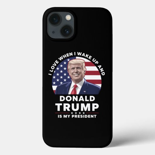 Ich Liebe, wenn ich Weckte und Donald Trump mein P Case-Mate iPhone Hülle (Rückseite)